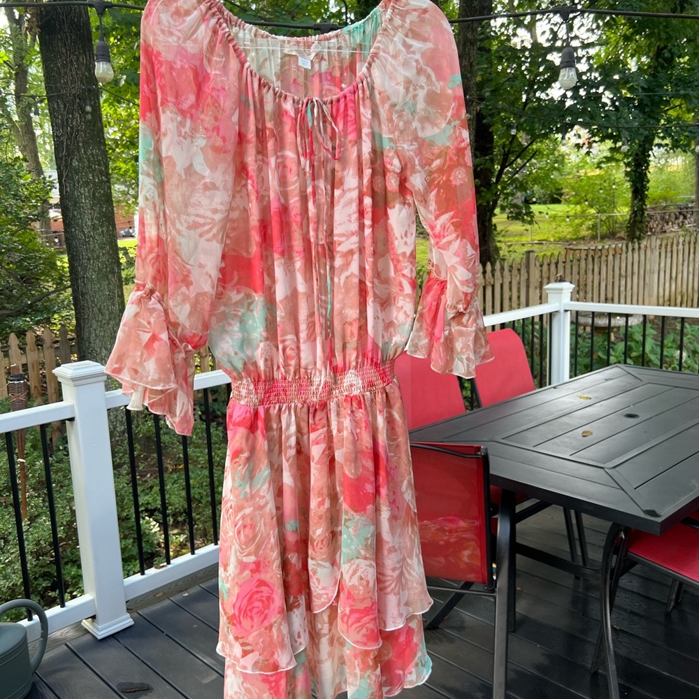 Boston Proper Floral Dress